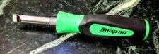New Snap-on ™ Large Marine Aircraft Flat Slot Plug Screwdriver GREEN Hard Handle picture