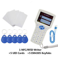 10 Frequency NFC Smart Card Reader Writer RFID Copier Duplicator 125KHz 13.56MHz picture