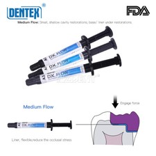 DX.FLOW Dental Flowable Light Cure Composite Resin Medium Flow DENTEX picture