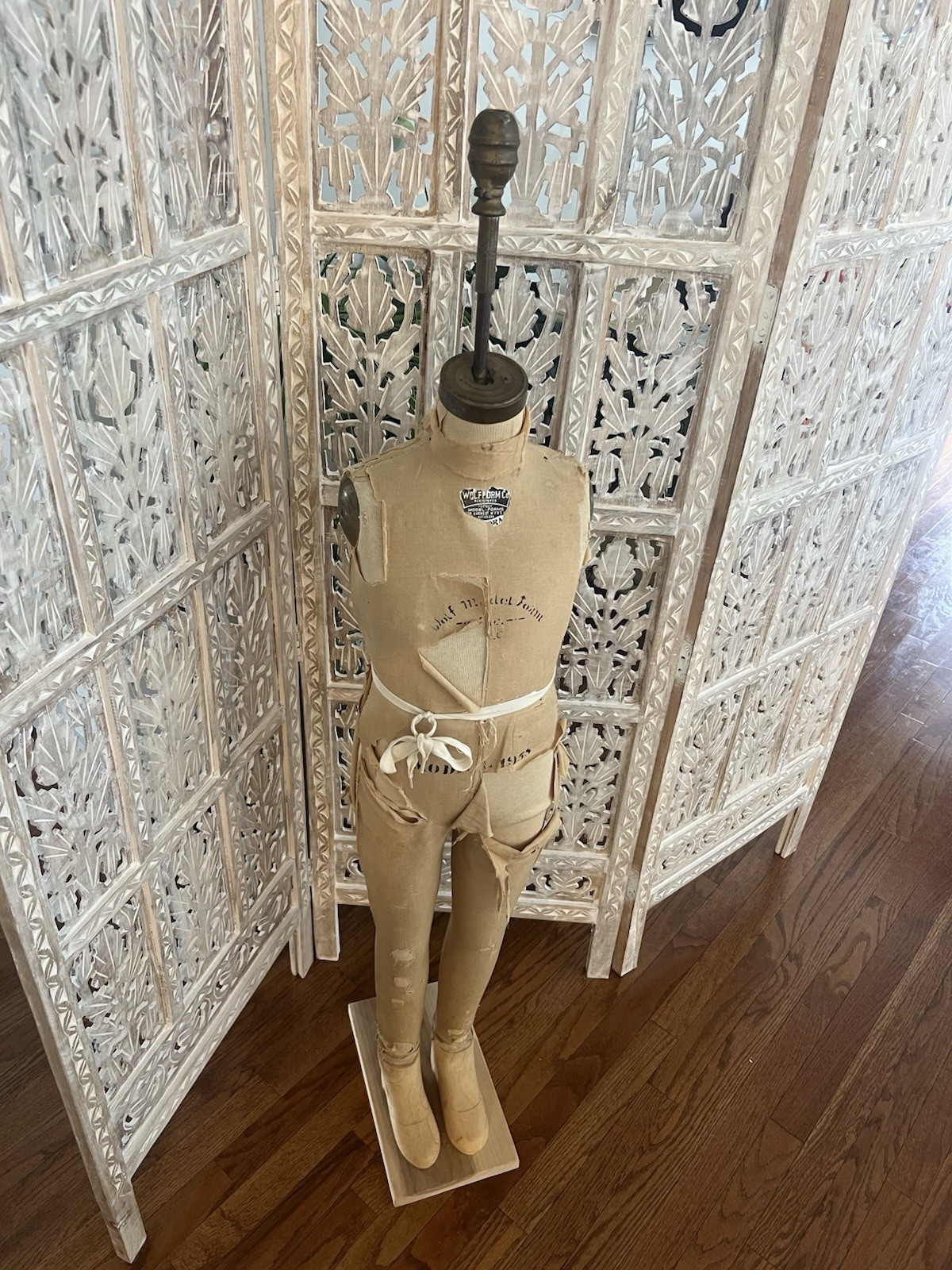 Antique Wolf Form Co Child Dress Form Original Mannequin Store Display