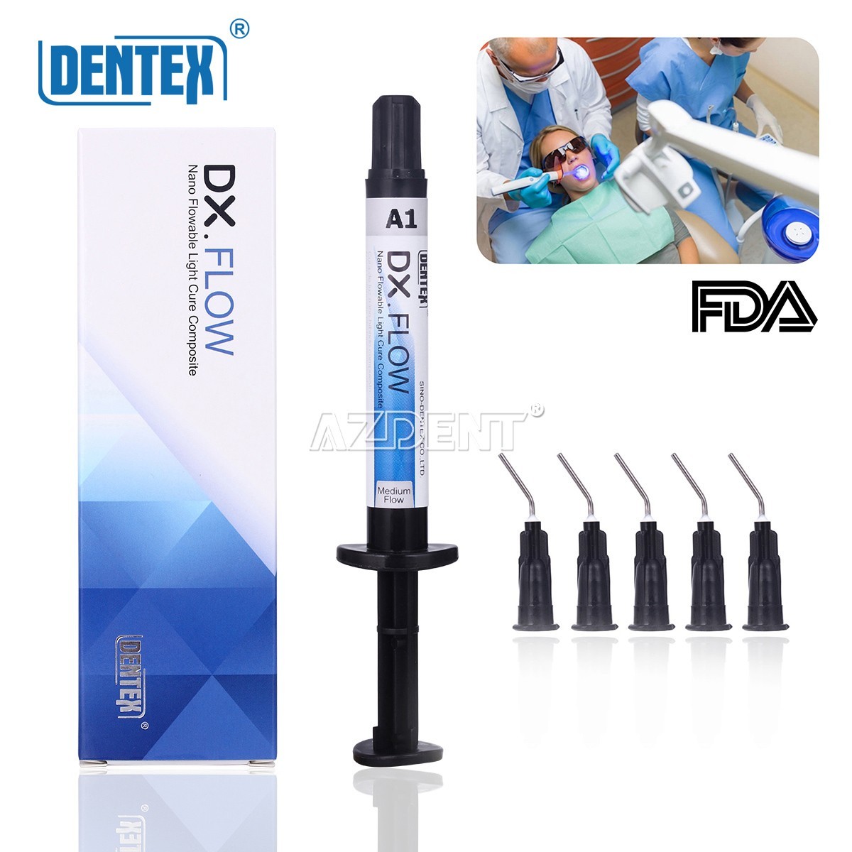 DX.FLOW Dental Flowable Light Cure Composite Resin Medium Flow DENTEX DX.FLOW Dental Flowable Light Cure Composite Resin Medium Flow DENTEX