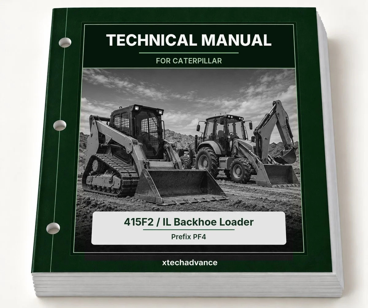 Technical Repair Manual fits Caterpillar 415F2 IL Backhoe Loader Prefix PF4 Technical Repair Manual fits Caterpillar 415F2 IL Backhoe Loader Prefix PF4