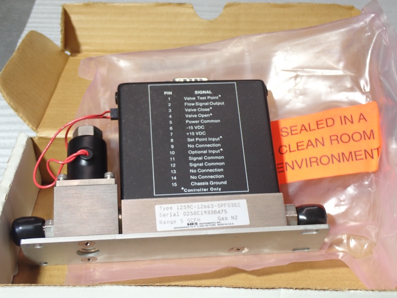 1259C-12663-SPF0382 MKS MASS FLO New 1259C-12663-SPF0382 MKS MASS FLO New