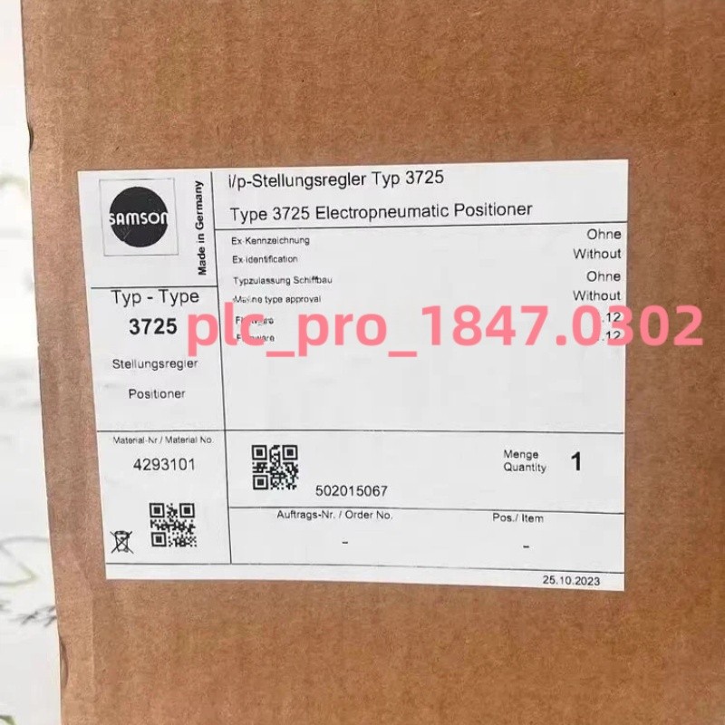 3725 1PCS Brand New SAMSON 3725 Valve Positioner Fast Shipping 3725 1PCS Brand New SAMSON 3725 Valve Positioner Fast Shipping