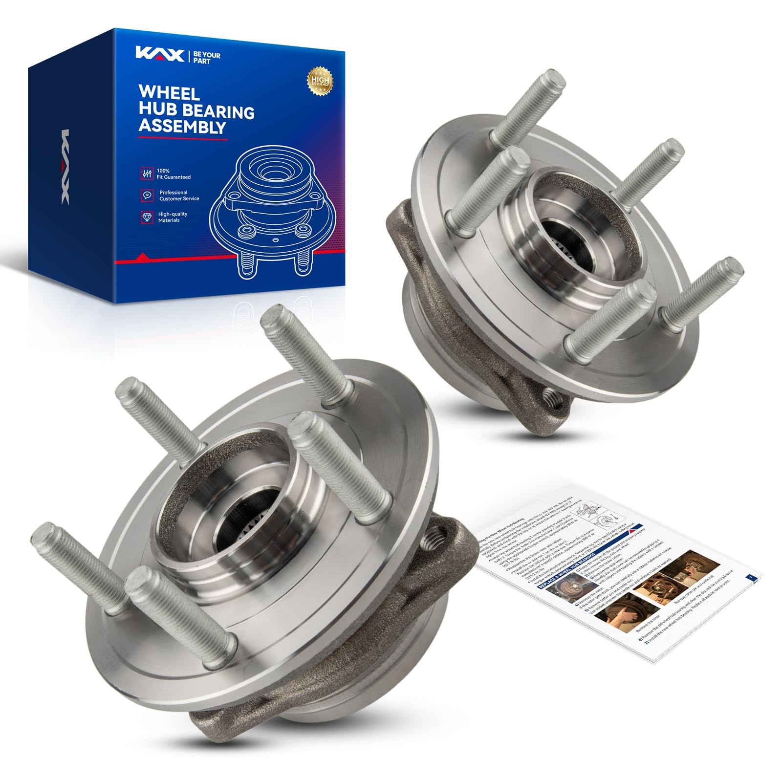 KAX Front Wheel Hub Assembly 513324 Pair