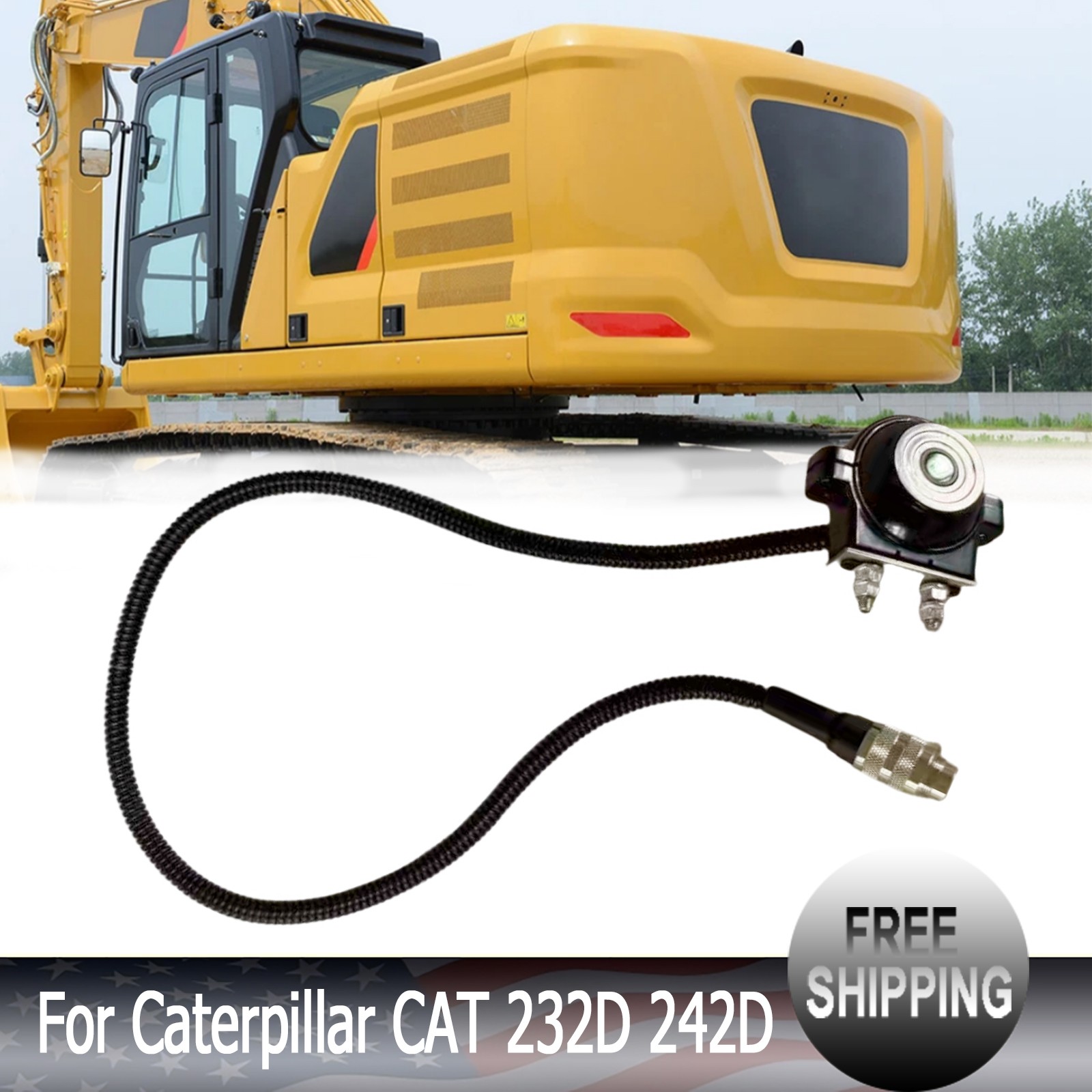 Rear View Backup Camera For Caterpillar CAT 232D 242D 262D 289D 299D 336-6684 Rear View Backup Camera For Caterpillar CAT 232D 242D 262D 289D 299D 336-6684