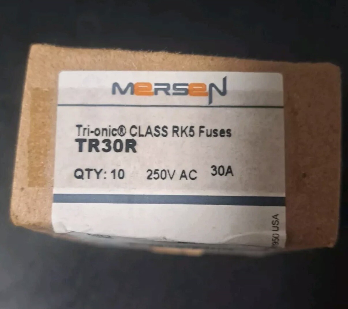 TR30R Mersen Tri-Onic 30 Amp 250V Fuses - Qty 10 Pack - Ferraz Shawmut TR30R Mersen Tri-Onic 30 Amp 250V Fuses - Qty 10 Pack - Ferraz Shawmut