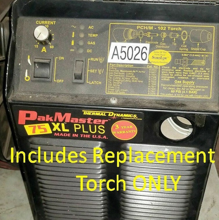 Fix Repair Replace Retrofit Plasma Torch Thermal Dynamics PakMaster 50XL Fix Repair Replace Retrofit Plasma Torch Thermal Dynamics PakMaster 50XL