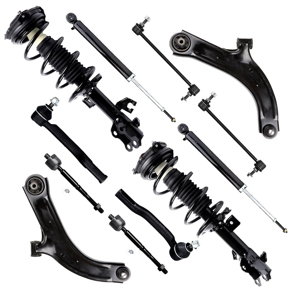 12pc Front Rear Struts Shocks Kit 2007-2012 For Nissan Versa