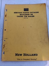 New Holland Hayliner 68 Twine Tie Baler Operators Manual Owners Book Maintenance picture