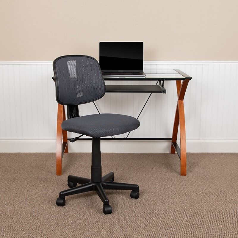 Flash Furniture 23 in. Flash Fundamentals Mid-Back Mesh Swivel Task Office Chair