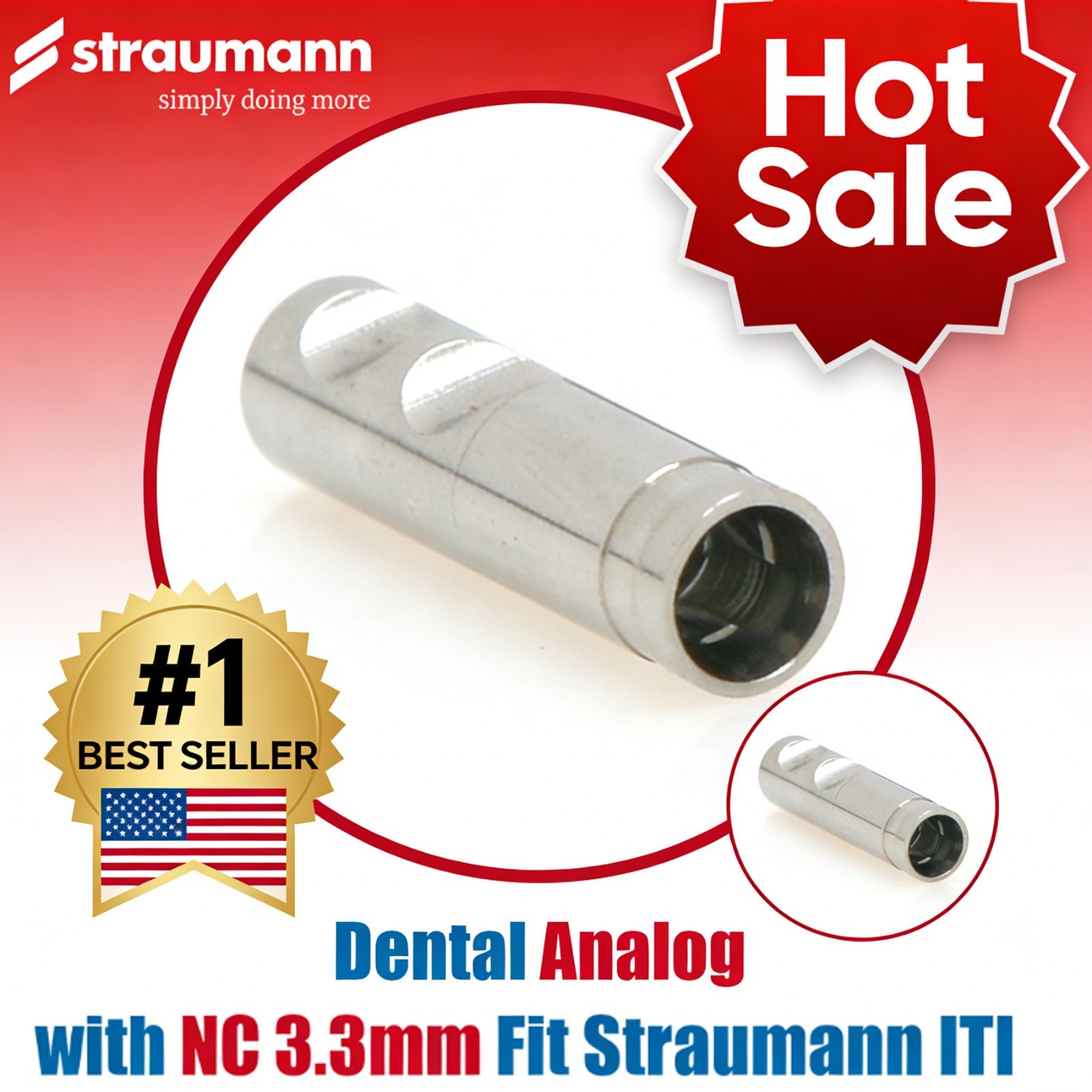 Bone Level Straumann ITI Impression Coping Transfer Analog Open/Close Tray RC NC Bone Level Straumann ITI Impression Coping Transfer Analog Open/Close Tray RC NC