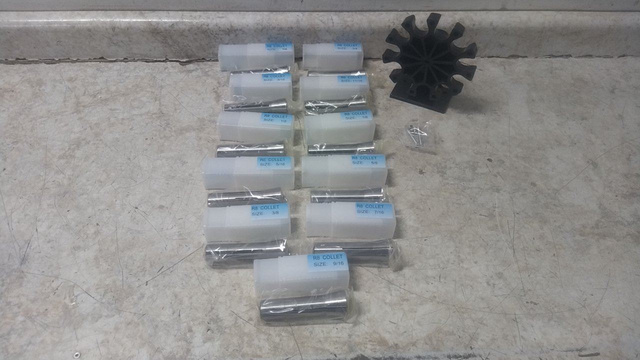 Dayton 5PZP0 12 Component 1/8 to 3/4 In Size Range Collet Set Dayton 5PZP0 12 Component 1/8 to 3/4 In Size Range Collet Set