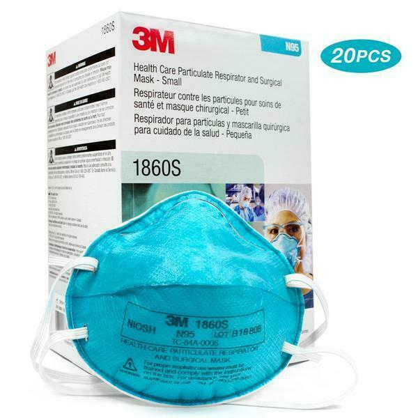 3M 1860S Small Health Care Particulate Respirator and Surgical Mask N95 20/PK 3M 1860S Small Health Care Particulate Respirator and Surgical Mask N95 20/PK