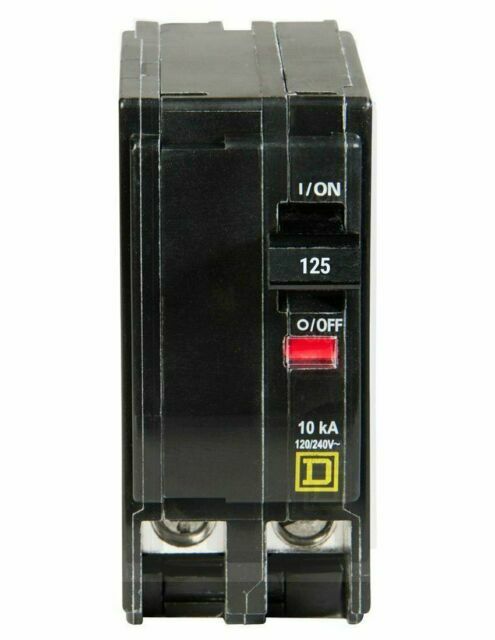 Square D QO2125VH 22kA 2 Pole 125A Miniature Circuit Breaker Square D QO2125VH 22kA 2 Pole 125A Miniature Circuit Breaker