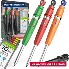 Nicpro 3 Pack 7-in-1 Magnetic Carpenter Pencils with Sharpener, CP5000 Construct picture