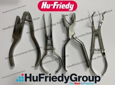 Lot of 4x Hu-Friedy Ainsworth RDP Punch Forceps 17cm – Dental Rubber Dam picture