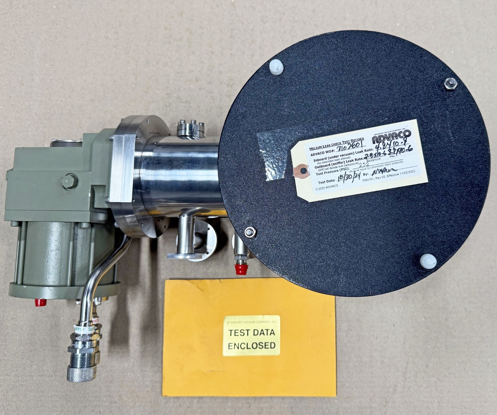 Refurbished Brooks CTI-CRYOGENICS 8108719G001R Cryo-Torr On-Board 8F Cryopump