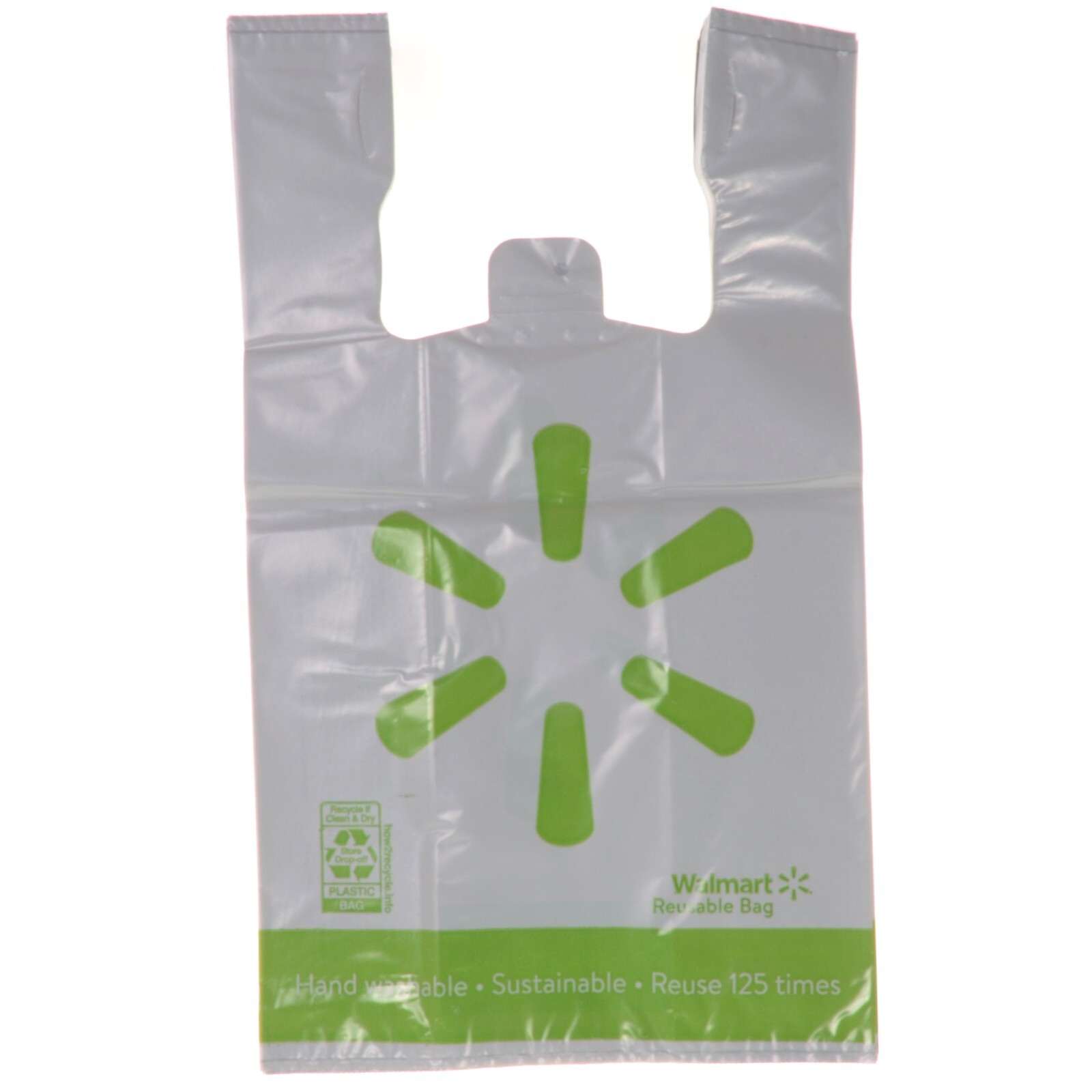 NEW 36-Pack Walmart Green Spark Heavy Duty Reusable Plastic Grocery Bags NEW 36-Pack Walmart Green Spark Heavy Duty Reusable Plastic Grocery Bags
