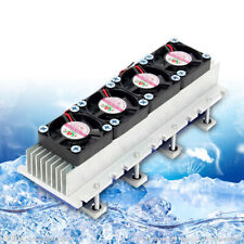 4 Chip Peltier Cooler Refrigeration DIY Thermoelectric Water Cooling System Kit picture