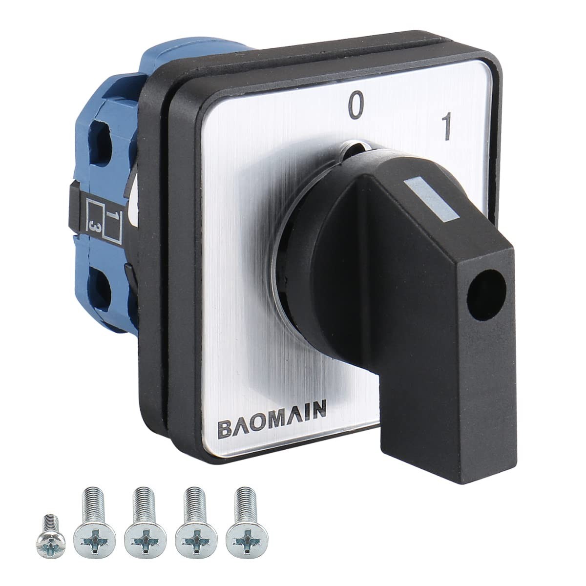 Baomain 20A 660V Rotary Cam Combination Changeover Switch, 2 Position 4 Terminal Baomain 20A 660V Rotary Cam Combination Changeover Switch, 2 Position 4 Terminal