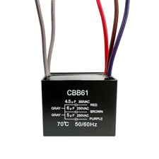 New CEILING FAN CAPACITOR CBB61 4.5Uf + 6Uf + 5Uf 5 WIRE 250V picture