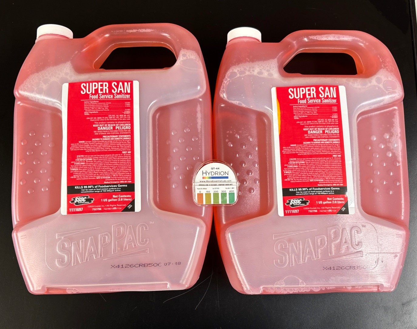 2 Pack Super San SnapPac Food Service Sanitizer Restaurant Kitchen Cleaner