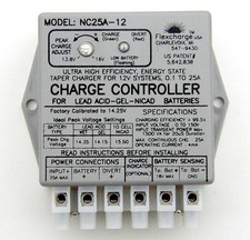 Flexcharge NC25A-12 Solar Wind Hydro Turbine Charge Controller Hybrid 12 Volt US picture