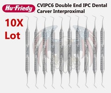 LOT OF 10X Hu-Friedy CVIPC6 Double End IPC Dental Carver Interproximal #6 Handle picture