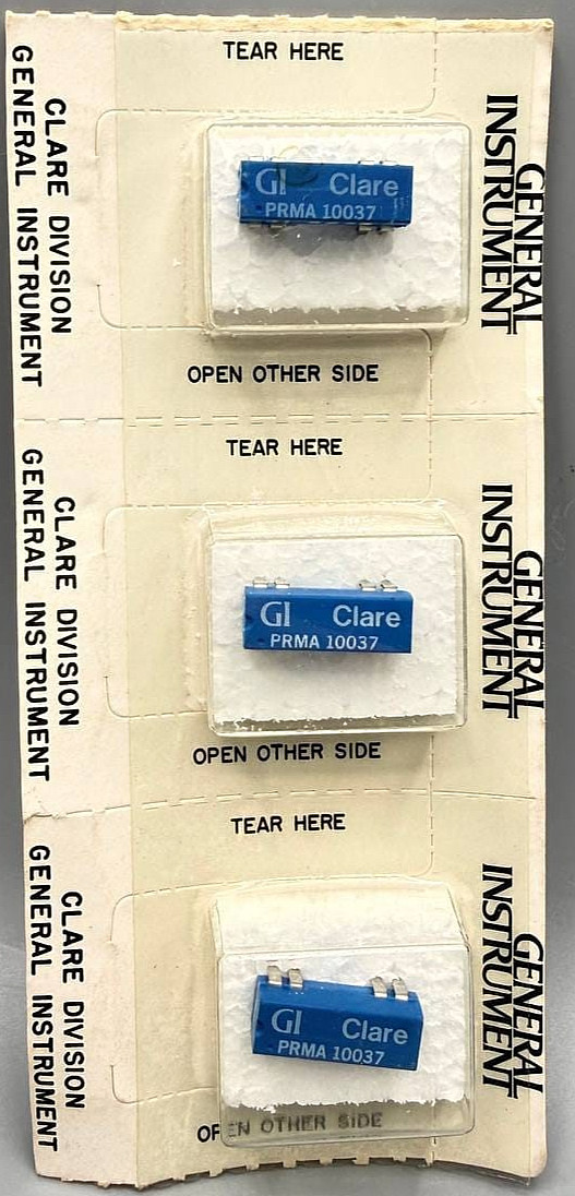 Lot of 3 C.P. Clare PRMA 10037 Reed Relays General Instrument 1 Form A SPST DIP Lot of 3 C.P. Clare PRMA 10037 Reed Relays General Instrument 1 Form A SPST DIP