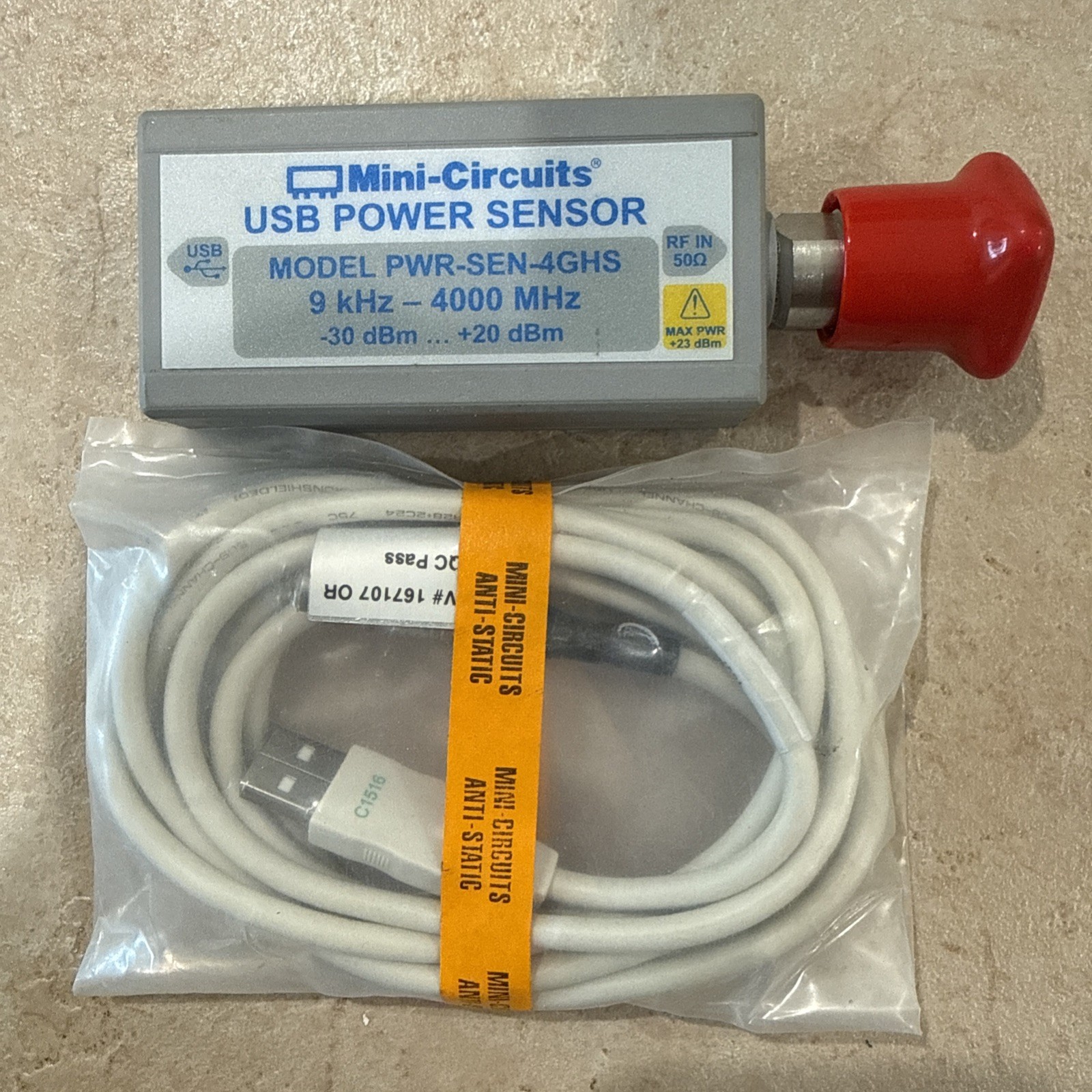 MINI-CIRCUITS PWR-SEN-4GHS USB POWER SENSOR MINI-CIRCUITS PWR-SEN-4GHS USB POWER SENSOR