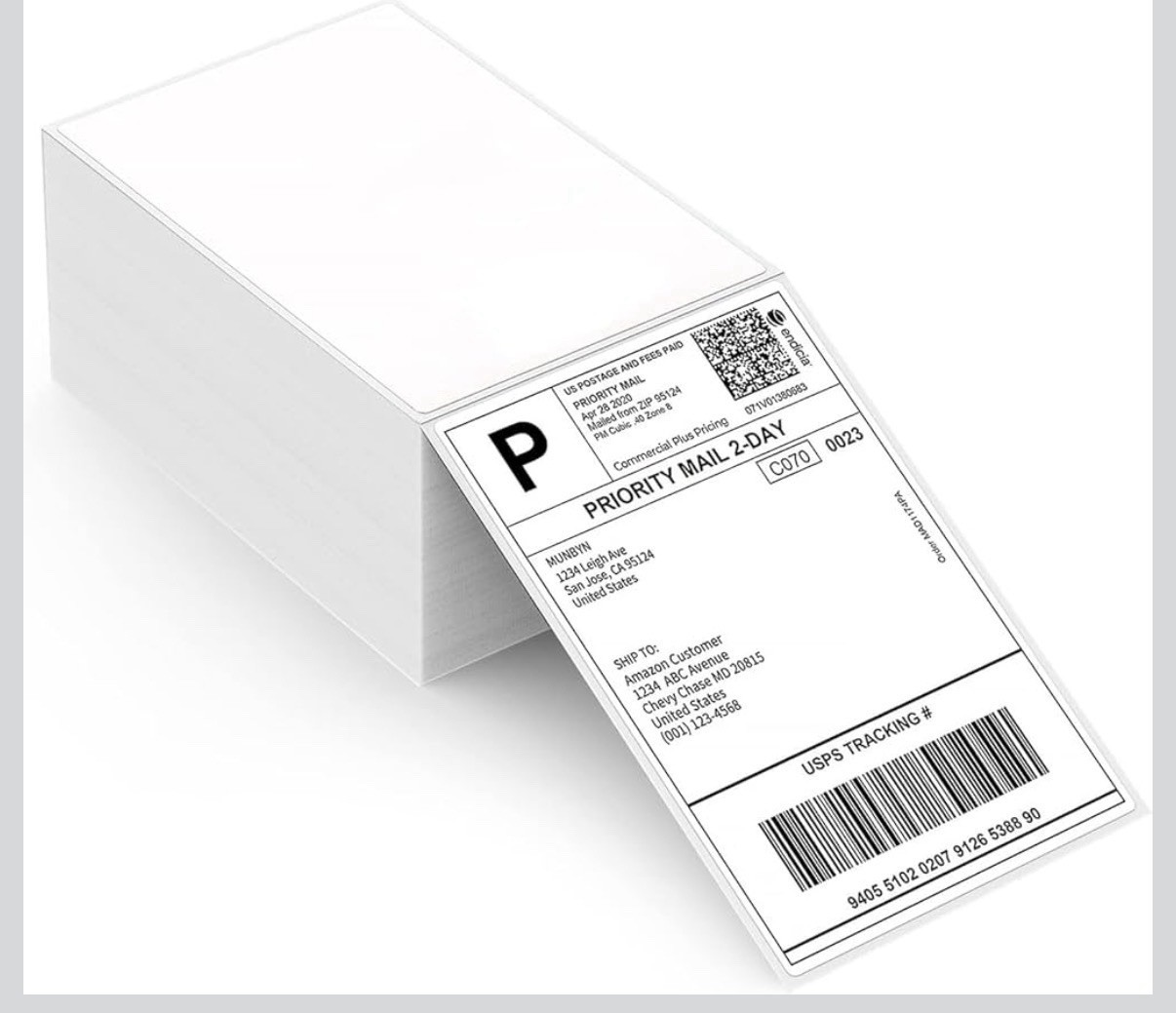 Thermal Direct Shipping Label (Pack of 500 4x6 Per Fanfold Labels) Thermal Direct Shipping Label (Pack of 500 4x6 Per Fanfold Labels)