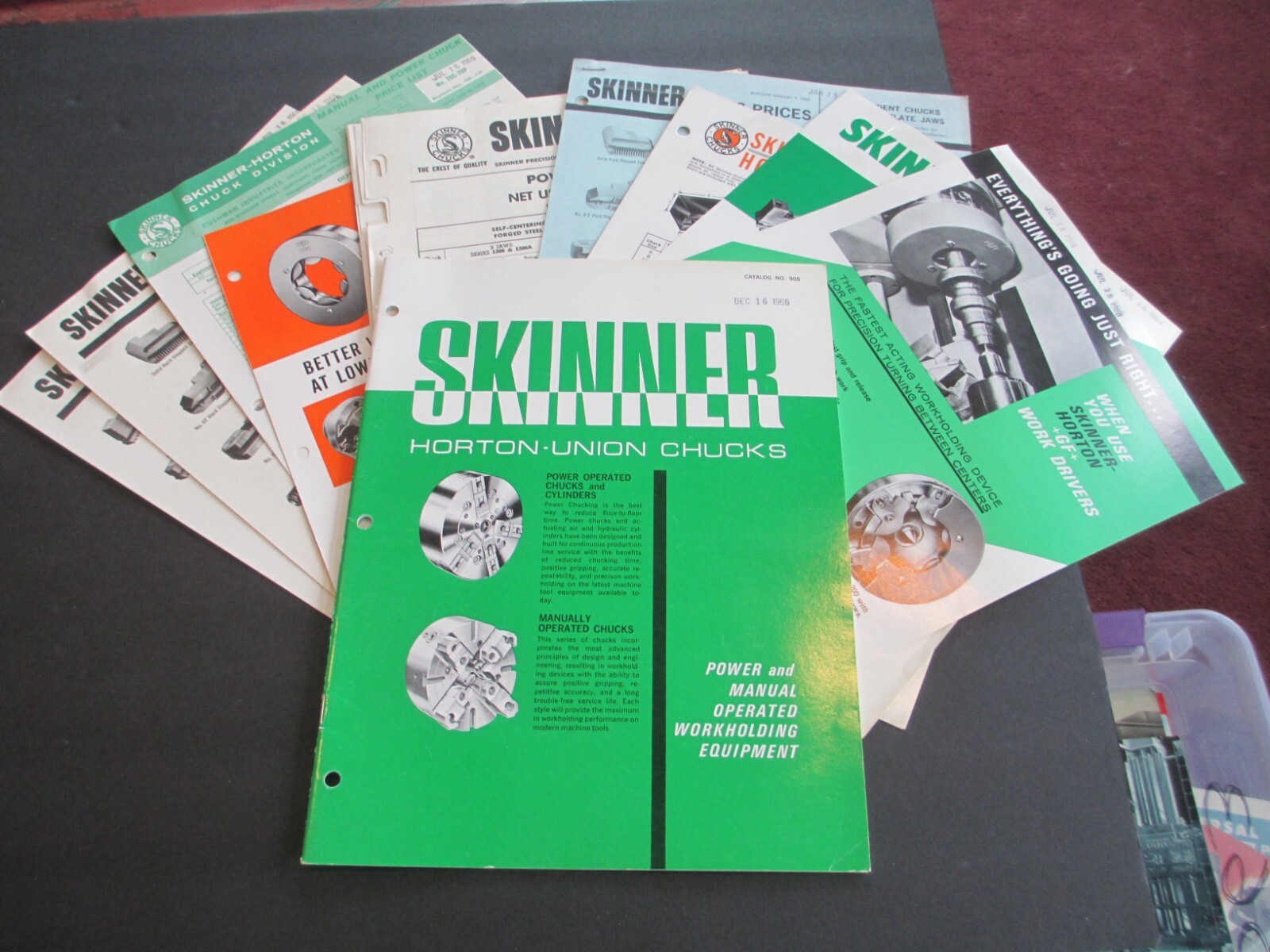 Vintage SKINNER HORTON UNION Chucks Machine Brochure Catalog B63 Vintage SKINNER HORTON UNION Chucks Machine Brochure Catalog B63