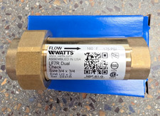 **NEW** WATTS Dual, Check Valve Brass 3/4” LF7RU2-2 picture