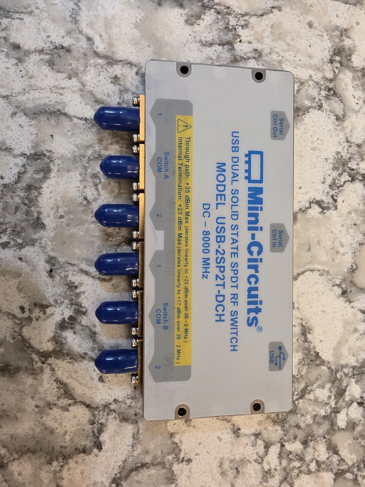 Mini Circuits USB-2SP2T-DCH RF Switch DC- 8000MHz Mini Circuits USB-2SP2T-DCH RF Switch DC- 8000MHz