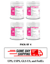 New All Purpose Disinfectant CaviWipes #13-1100 160 Count - Pack of 4 Cannisters picture