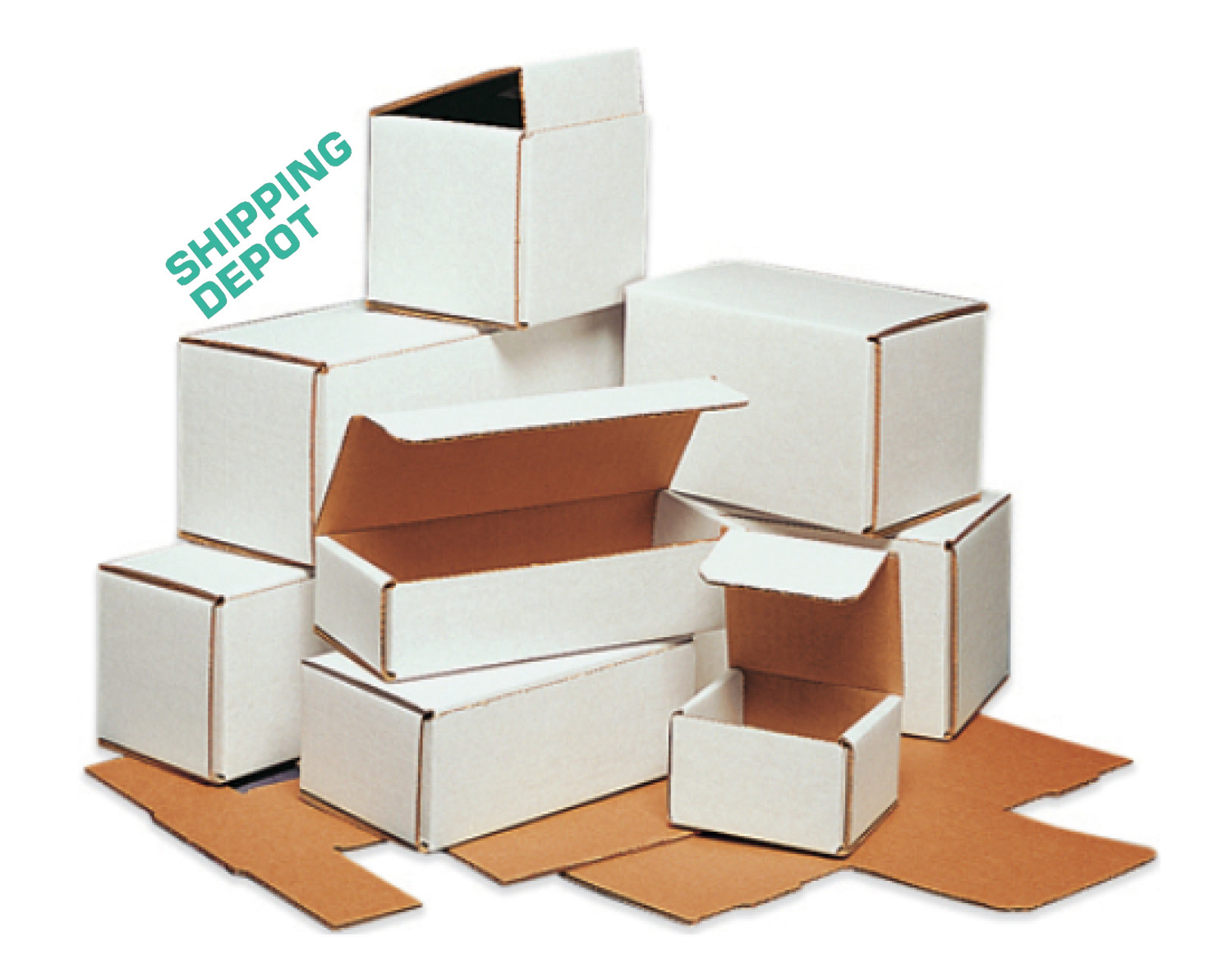 Pick Size & Pack White Corrugated Mailers Strong Folding Boxes Crush Resistant Pick Size & Pack White Corrugated Mailers Strong Folding Boxes Crush Resistant
