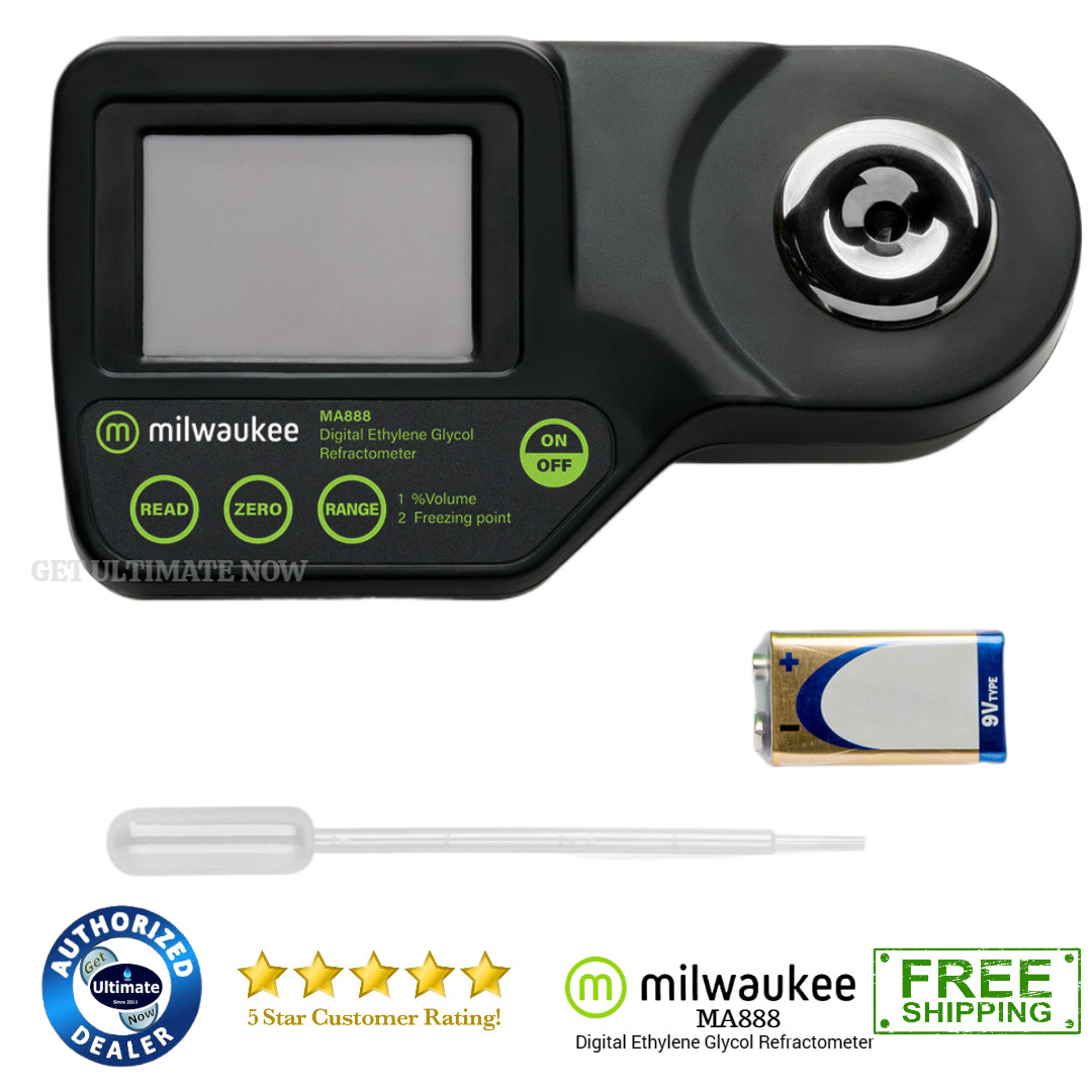 Milwaukee Digital Ethylene Glycol Refractometer MA 888 Milwaukee Digital Ethylene Glycol Refractometer MA 888