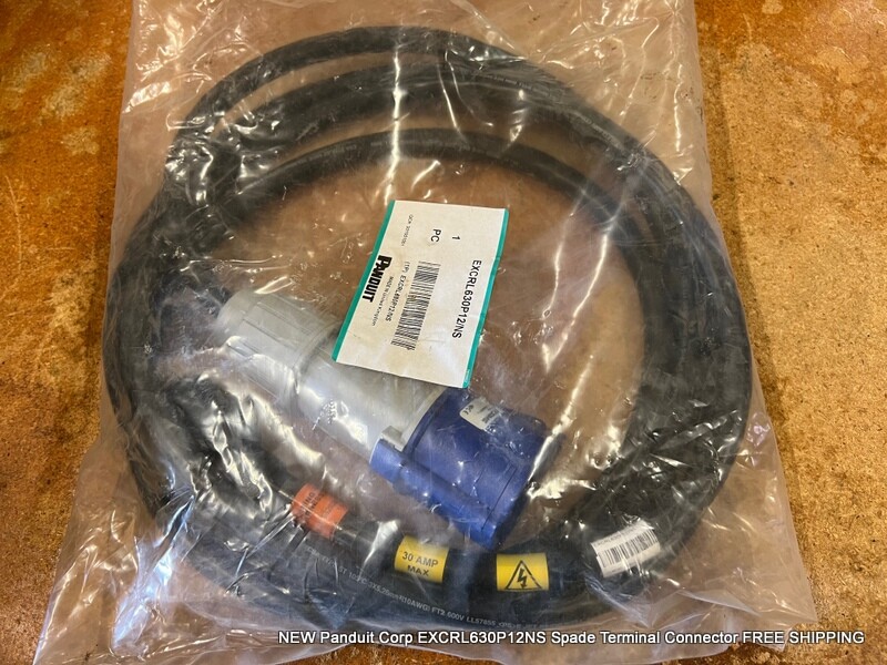 NEW Panduit Corp EXCRL630P12/NS Spade Terminal Connector NEW Panduit Corp EXCRL630P12/NS Spade Terminal Connector
