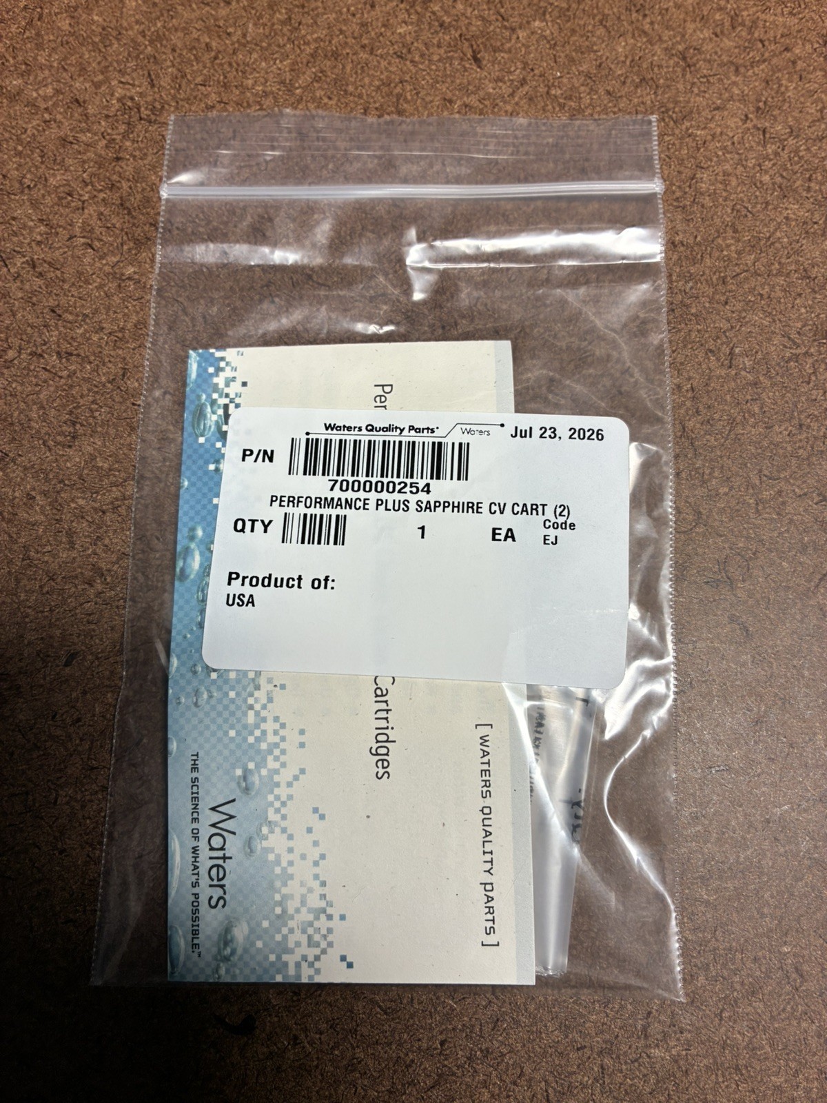 Waters Performance Plus Sapphire Check Valve HPLC Alliance 700000254 Waters Performance Plus Sapphire Check Valve HPLC Alliance 700000254