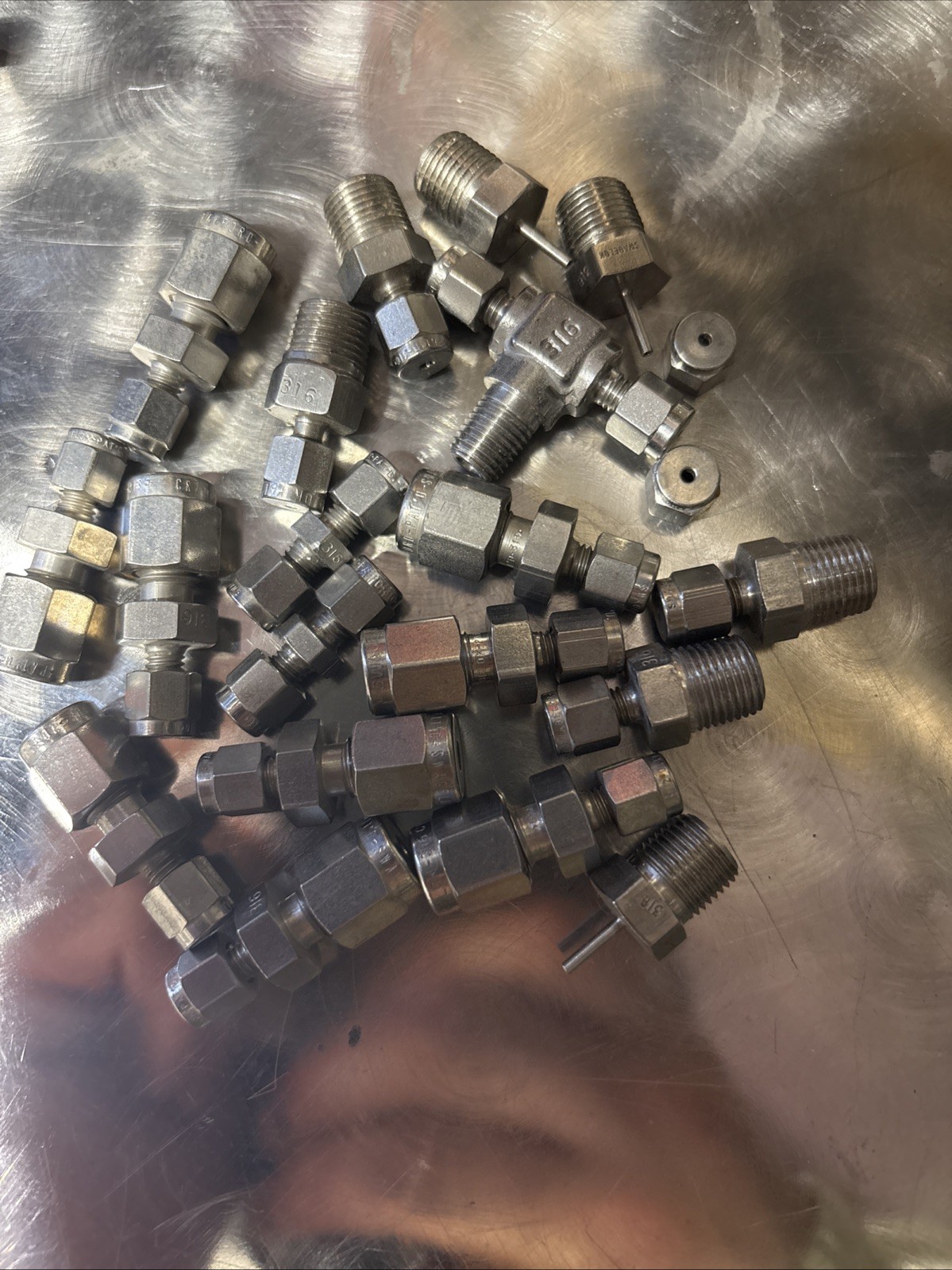 1/16 Swagelok Stainless Steel Lot of 18 New Old Stock