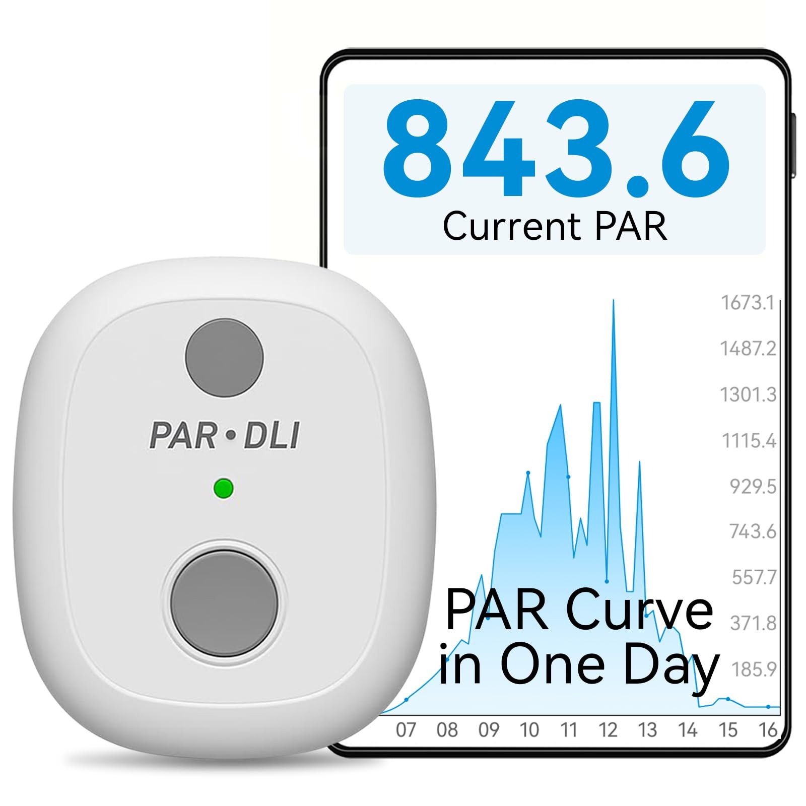 AH-PARDLI PAR Meter, Data Logging Function, 180 Days Long-Term Outdoor &... AH-PARDLI PAR Meter, Data Logging Function, 180 Days Long-Term Outdoor &...