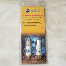 Superior Products FBK-100 Flashback Flash Arrestor Set Regulator Oxygen Fuel picture