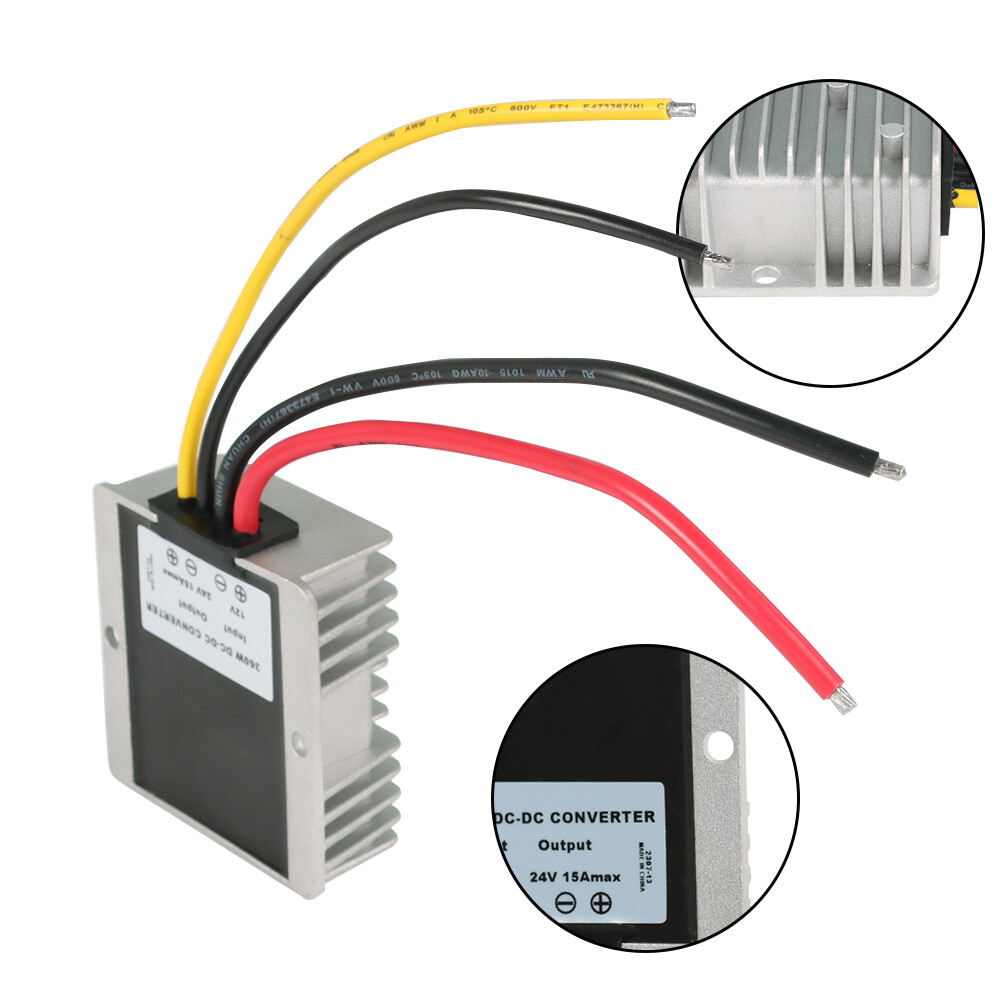12V to 24V 15A 360W Waterproof DC/DC Car Voltage Converter Step Up Regulator 12V to 24V 15A 360W Waterproof DC/DC Car Voltage Converter Step Up Regulator