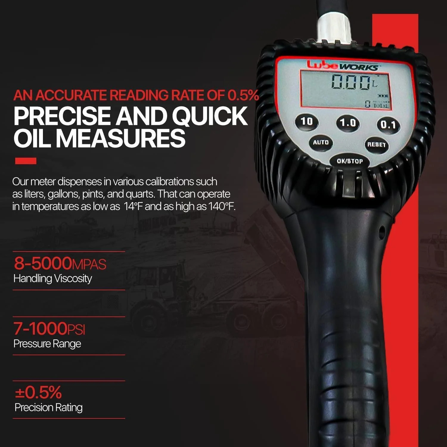 Lubeworks Oil Gun - 10GPM, 1/2
