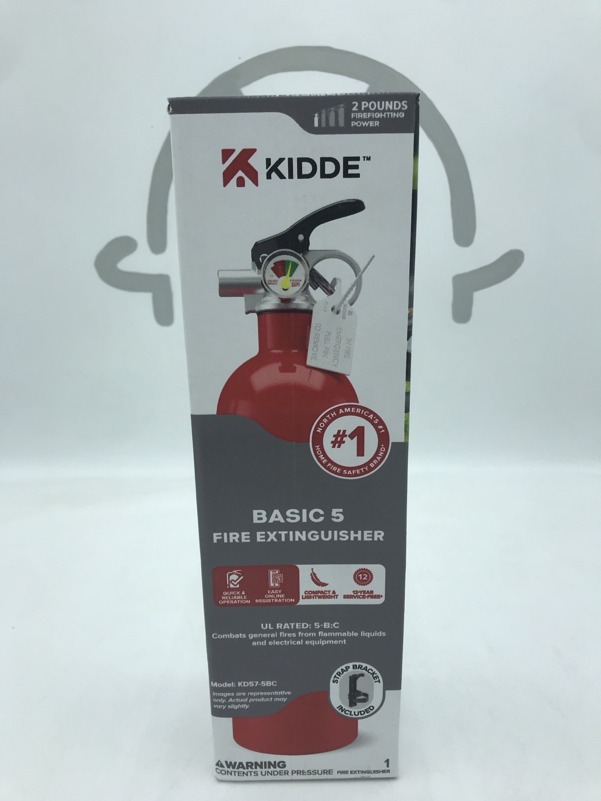 Kidde Fire Extinguisher for Vehicles, Cars, Single Use 5BC Basic 5 Kidde Fire Extinguisher for Vehicles, Cars, Single Use 5BC Basic 5