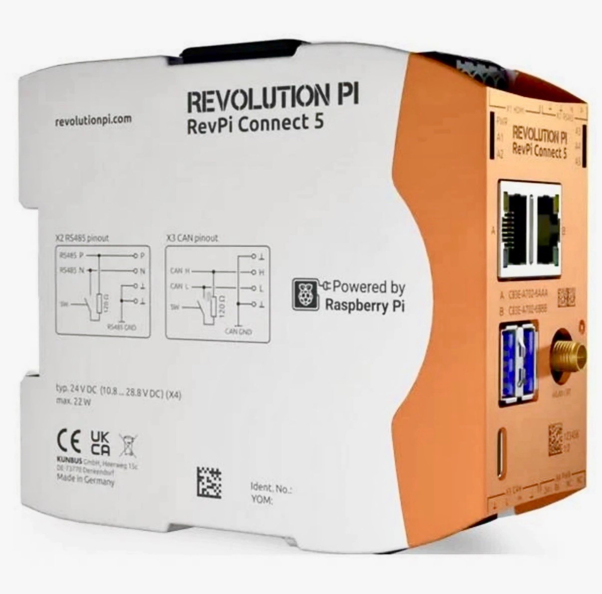 Revolution Pi by Kunbus RevPi Connect 5 | 8GB RAM | 32 GB eMMC Revolution Pi by Kunbus RevPi Connect 5 | 8GB RAM | 32 GB eMMC