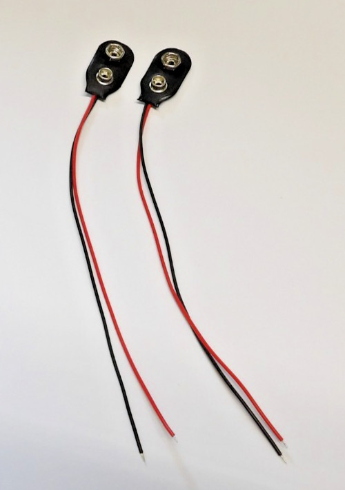(2) - 9 Volt Battery Connector - (2) - 9 Volt Battery Connector -