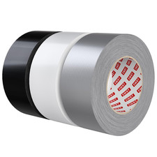 SWRT 9 Mil Duct Tape Heavy Duty, 2 in x 45 YD, 3-Pack, Black/Silver/White picture