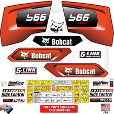 Fits Bobcat S66 Decal Kit Skid Steer Stickers  With safety decals -Free Shipping picture
